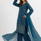 Turquoise Embroidered 3-Piece Cotton Lawn Suit 5.0