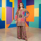 Brown Printed Arabic Lawn 2Pcs Set for Everyday Wear