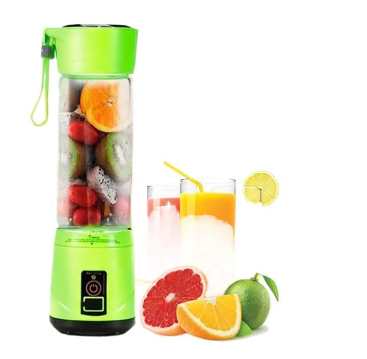 Portable Electric Juicer 6 Blade ABS Blue Purple Pink Green